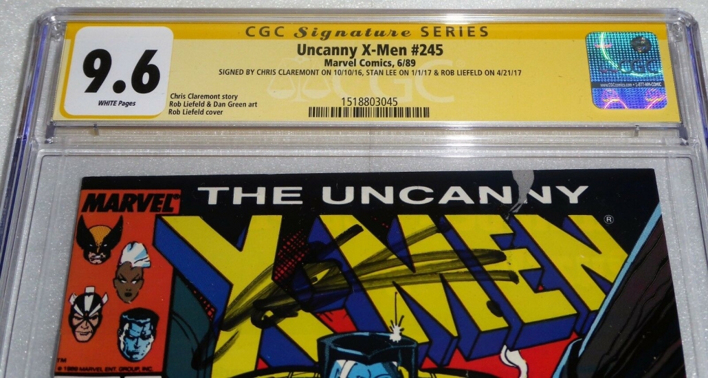 Uncanny X-Men #245 CGC SS 3x Siganture Autograph STAN LEE CLAREMONT ROB ...